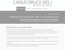 Tablet Screenshot of carius-druck.de